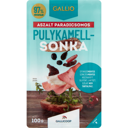 Gallio szeletelt aszalt paradicsomos pulykamell sonka 100 g