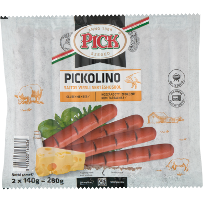 Pick Pickolino sajtos virsli sertéshúsból 2 x 140 g (280 g)