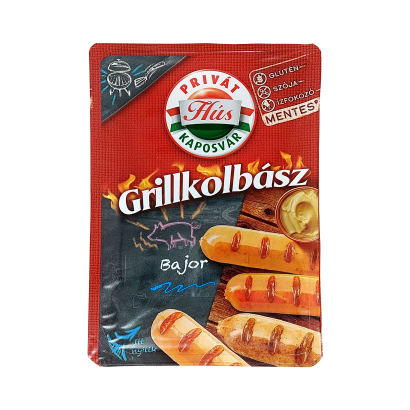 Bajor grillkolbász füstölt-főtt, védőgázos csomagolásban 240 g
