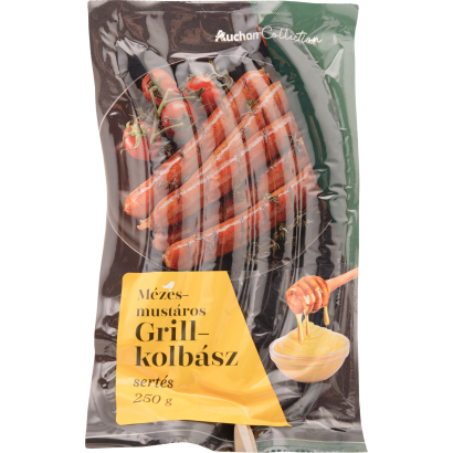 Auchan Collection mézes mustáros grillkolbász 250 g