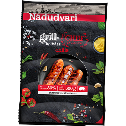 Nádudvari Chef Exclusive chilis sertés grillkolbász 300 g