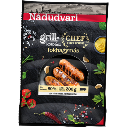 Nádudvari fokhagymás sertés grillkolbász 300 g