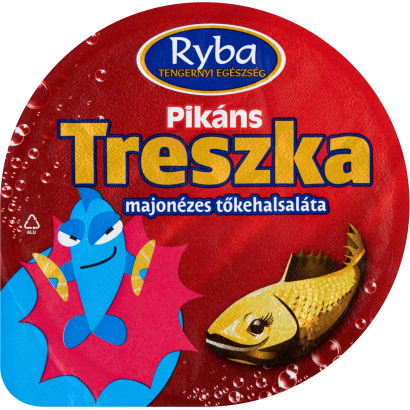 Ryba pikáns treszka majonézes tőkehalsaláta 140 g