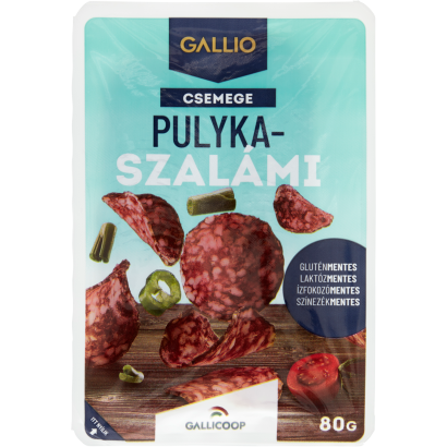 Gallio szeletelt csemege pulyka szalámi 80 g