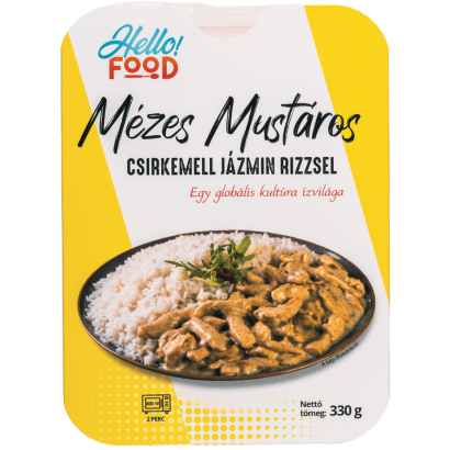 Hello Food Mézes Mustáros csirkemell jázmin rizzsel 330g