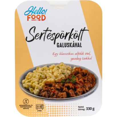 Hello Food sertéspörkölt galuskával 330 g