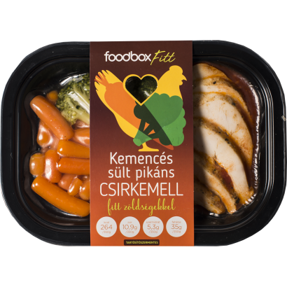 Foodbox Fitt görög joghurtos csirkemell zöldséges bulgurral 350 g