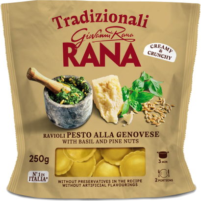 Giovanni Rana Ravioli friss, tojásos tészta genovai pestos töltelékkel 250g