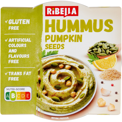 RiBella Hummus csicseriborsó krém tökmaggal 200 g