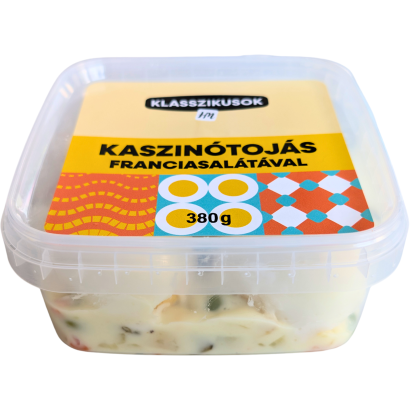 Kaszinótojás (4db) franciasalátával (47%) 380g