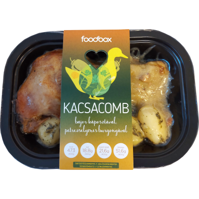 Kacsacomb bajorkáposztával, petrezselymes burgonyával 400 g