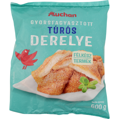 Auchan Kedvenc Túrós derelye gyorsfagyasztott 600 g