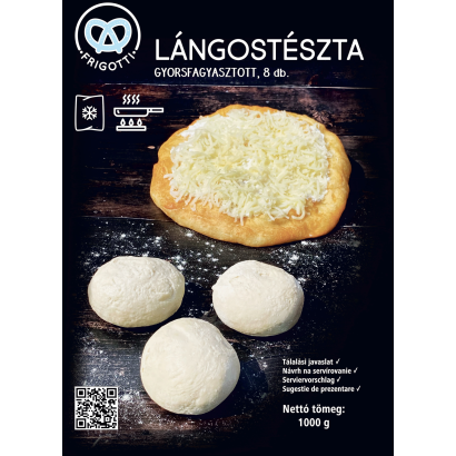 Frigotti gyorsfagyasztott lángos tészta 8 db 1000 g