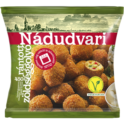 Nádudvari gyorsfagyasztott rántott zöldséggolyók 450 g
