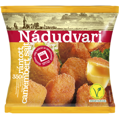 Nádudvari gyorsfagyasztott rántott camembert sajt 350 g