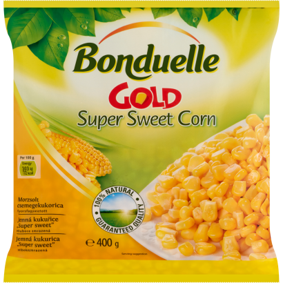 Bonduelle Gold gyorsfagyasztott morzsolt csemegekukorica 400 g