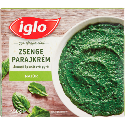 Iglo gyorsfagyasztott natúr zsenge parajkrém 450 g