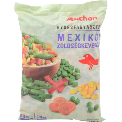 Auchan Kedvenc Mexikói zöldségkeverék gyorsfagyasztott 1000 g