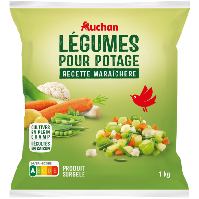 Auchan Kedvenc Leves zöldségkeverék gyorsfagyasztott 1000 g