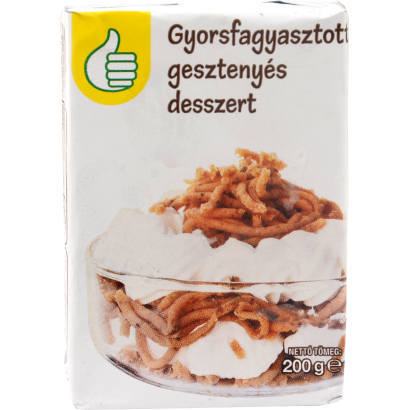 Auchan Tipp Gesztenyés desszert gyorsfagyasztott  200 g