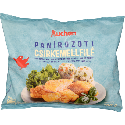 Auchan Kedvenc panírozott csirkemellfilé 700 g