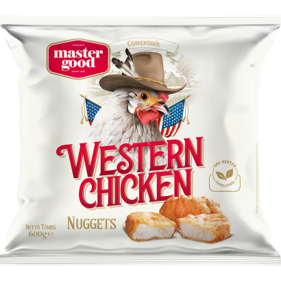 Master Good Western Chicken Nuggets gyorsfagyasztott elősütött csirkéből formázott termék 600 g