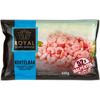 Royal gyorsfagyasztott előfőzött koktélrák 400 g