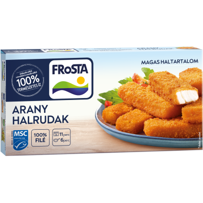 FRoSTA gyorsfagyasztott arany halrudak halfiléből 10 db 300 g