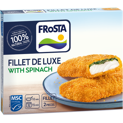 FRoSTA gyorsfagyasztott filé de luxe spenót szósszal 2 db 220 g