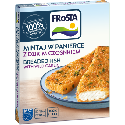 FRoSTA gyorsfagyasztott panírozott halfilé medvehagymával 2 db 240 g