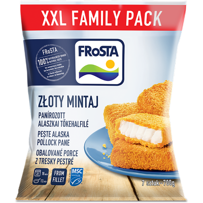 FRoSTA gyorsfagyasztott panírozott alaszkai tőkehalfilé 700 g