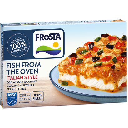Frosta gyorsfagyasztott tepsis halfilé olasz módra 345 g