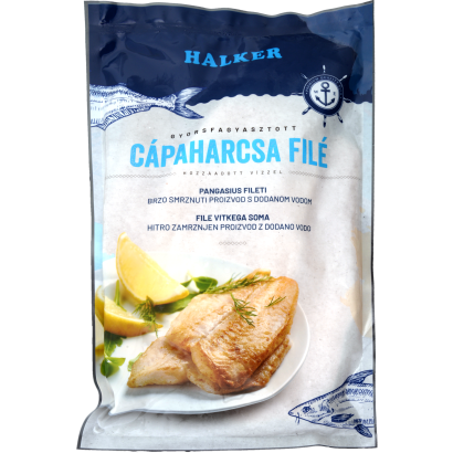 Gyorsfagyasztott cápaharcsafilé 20% glazúr 1 kg