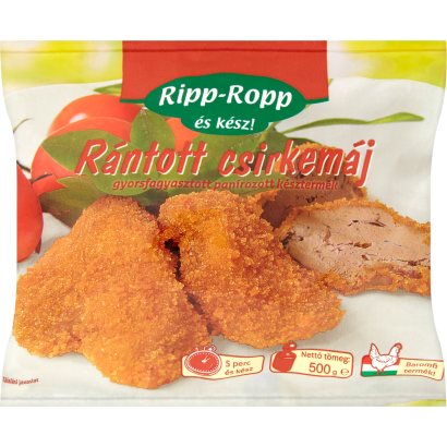 Ripp-Ropp gyorsfagyasztott rántott csirkemáj 500 g