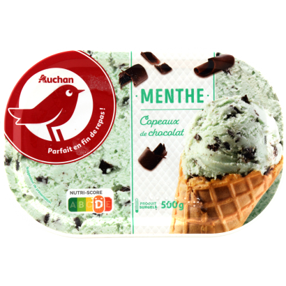 Auchan Kedvenc jégkrém csoki-menta 500 G