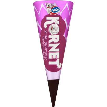 Ledo Kornet erdei gyümölcs ízű és vaníliaízű jégkrém ostyatölcsérben 120 ml