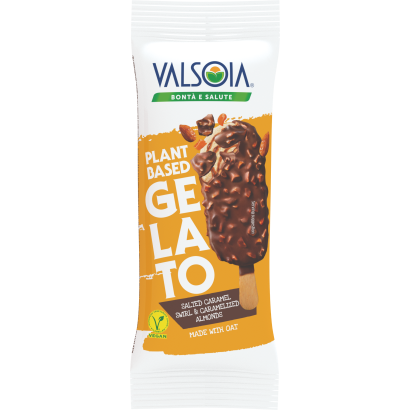 Valsoia sós karamellás zabfagylalt karamellizált mandula bevonattal 130 ml