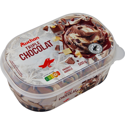 Auchan Kedvenc tripla csokis jégkrém 500 g