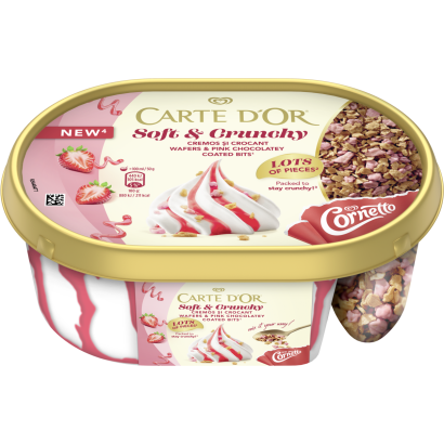 CARTE D'OR Soft&Crunchy eper ízű 750 ml