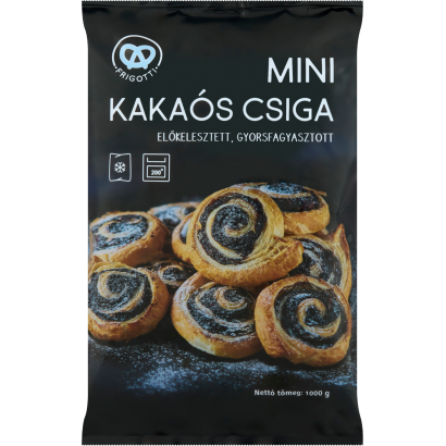 Frigotti előkelesztett, gyorsfagyasztott mini kakaós csiga 1000 g