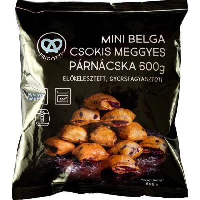 FRIGOTTI Mini belga csokis meggyes párnácska 600 g