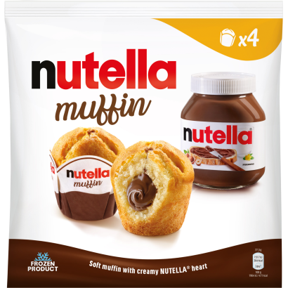 Nutella Muffin kakaós mogyorókrémmel töltött pékáru 4 db 264 g