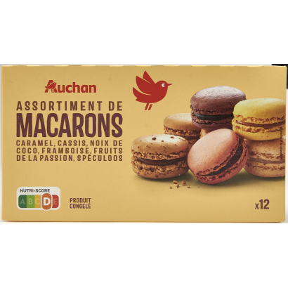 Auchan Kedvenc macaron x12 154 g