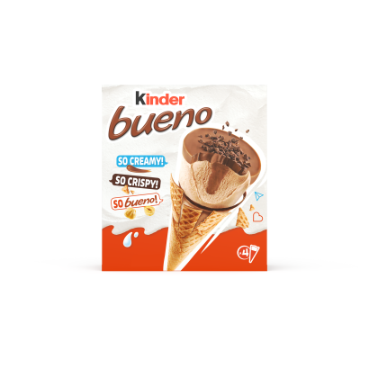 Kinder Bueno Classic mogyorós jégkrém mogyorós töltelékkel ostyatölcsérben 4 db 248 g