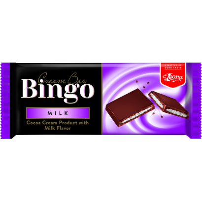 BINGO tej ízű krémmel töltött tejtábla 90g