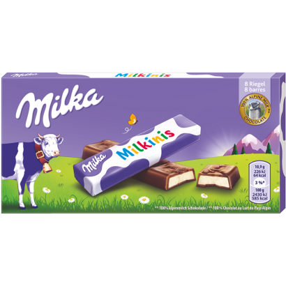 Milka Milkinis alpesi tejcsokoládé tejes krémmel töltve 8 x 10,94 g (87,5 g)