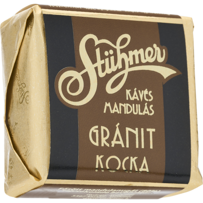 Stühmer Mandulás-Kávés Gránit Kocka főzött mandulanugát tejcsokoládé bevonattal 30 g