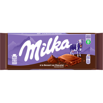 Milka a la Dessert au Chocolat alpesi tejcsokoládé habosított kakaós töltelékkel 100 g