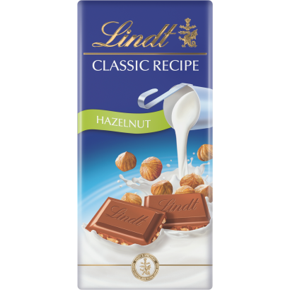 Lindt Classic Recipe mogyorós tejcsokoládé 100 g