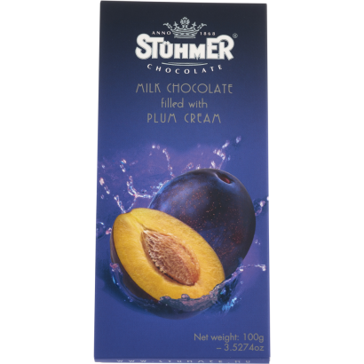Stühmer szilvás krémmel töltött tejcsokoládé 100 g